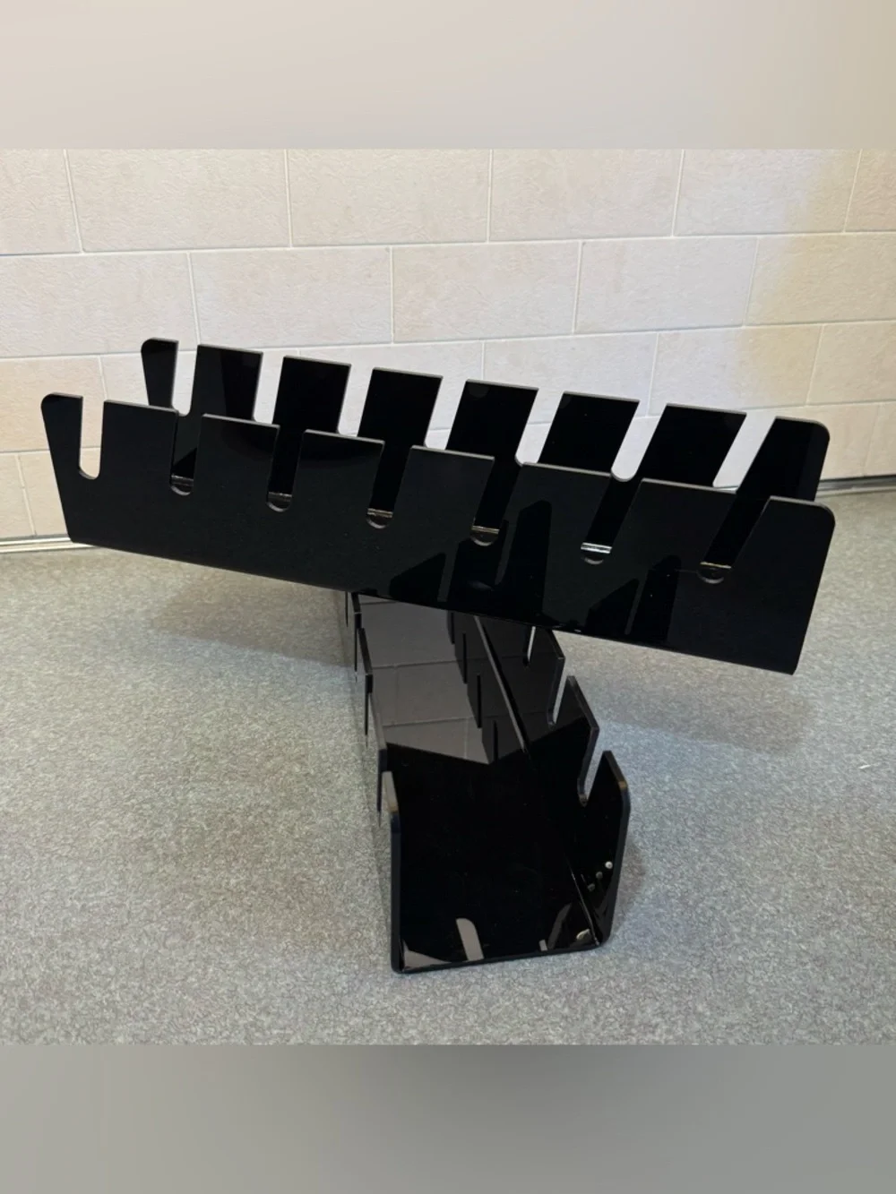 2‎ Pack Black Hat Stands for Baseball Caps, No Install Acrylic Hat Organizers